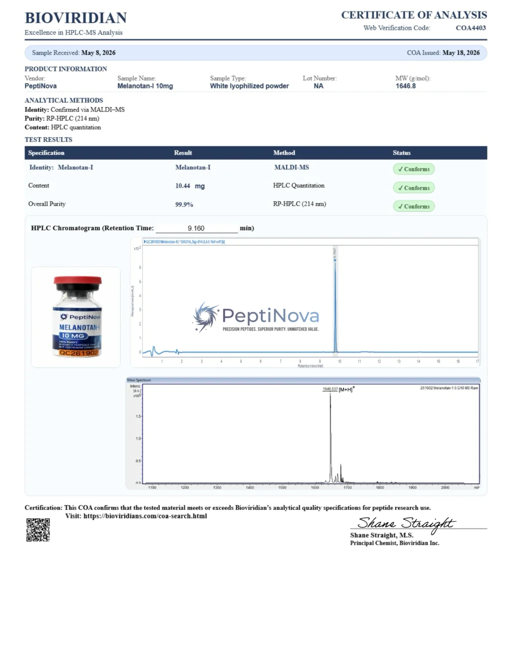 Melanotan-I 10mg